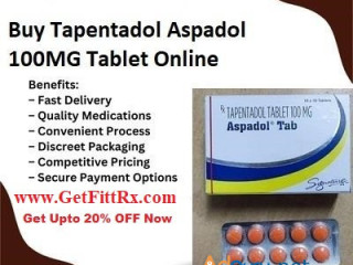 Buy Tapentadol 100mg Online Overnight Delivery In The USA