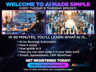 AI Made Simple 90 Minute Training Course / Get Registered Today!