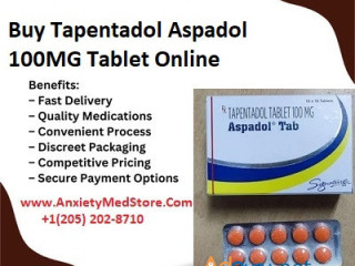 Painkiller Buy Tapentadol 100mg Online Overnight Free Delivery In The USA